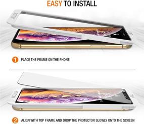 img 1 attached to Trianium (3 упаковки) Защитное стекло для экрана для iPhone 11 Pro Max, iPhone XS Max (6.5" 2018) - Превосходная четкость HD, толщина 0,25 мм, с совместимым корпусом для выравнивания установки