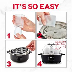 img 1 attached to 🥚 Dash Express Electric Egg Cooker: Cook Perfect Hard Boiled, Poached, Scrambled, or Omelets with Auto Shut Off - 7 Egg Capacity, 360-Watt, Aqua