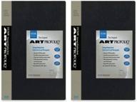 📷 itoya ia-12-4 art profolio 4x6in. photo album with 24 sheets - organizes up to 48 pictures in black bundle logo