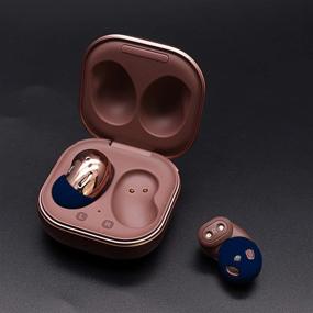 img 2 attached to ✨ Улучшите свой опыт с Samsung Galaxy Buds Live с непромокаемыми силиконовыми насадками для ушей и анти-потерянными наушниками в синем цвете+прозрачная пробка от пыли