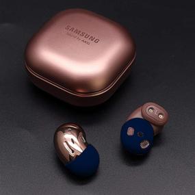 img 3 attached to ✨ Улучшите свой опыт с Samsung Galaxy Buds Live с непромокаемыми силиконовыми насадками для ушей и анти-потерянными наушниками в синем цвете+прозрачная пробка от пыли