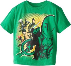 img 1 attached to 👕 Star Wars Boys' T-Shirt, Kelly, 4" - Jedi-Inspired Tee for Young Fans