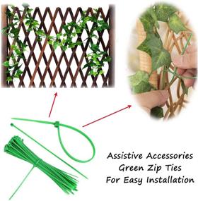 img 3 attached to KASZOO 84Ft 12 Pack Artificial Ivy Garland: Lush Greenery for Home, Garden, Office, and Weddings