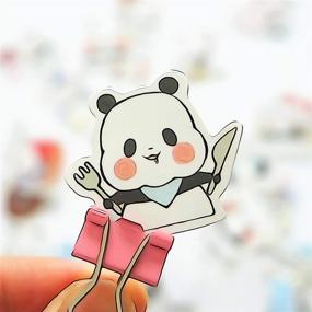 img 1 attached to 🐼 Adorable Panda-themed Scrapbooking Stickers Set - 320pcs DIY Crafts Embellishment for Journal Planner and Diary