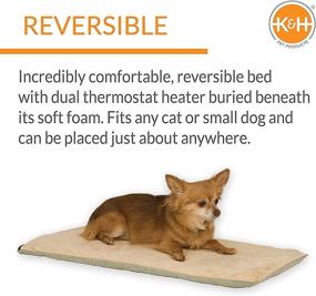 img 2 attached to 🐾 Cozy and Convenient: K&amp;H Pet Products Heated Thermo-Pet Mat Reversible Pet Bed for Dogs and Cats