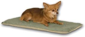 img 4 attached to 🐾 Cozy and Convenient: K&amp;H Pet Products Heated Thermo-Pet Mat Reversible Pet Bed for Dogs and Cats