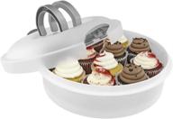 southern homewares 3-in-1 plastic cake holder - versatile dessert carrier for cakes, pies, cupcakes, and muffins логотип