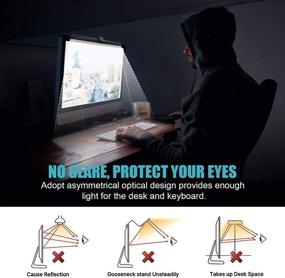 img 3 attached to Enhance Your Computer Viewing Experience with the Computer Monitor Light 🖥️ Bar: Adjustable Brightness and Color Temperature, Eye-Protecting LED Lamp for Home Office