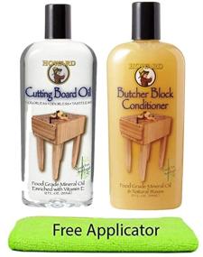 img 4 attached to 🪓 Howard Butcher Block Conditioner and Cutting Board Oil 12 oz - Food Grade Conditioner and Oil. Ideal for Heavy Use Cutting Boards and Utensils. Rehydrate Your Cutting Blocks easily!