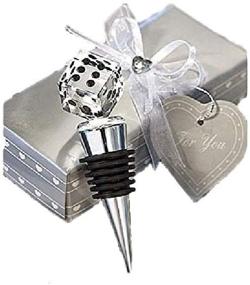 img 1 attached to 🍾 Sparkle & Fun with Twilight Bunco Events Crystal Dice Wine Stopper - Perfectly Gift Boxed