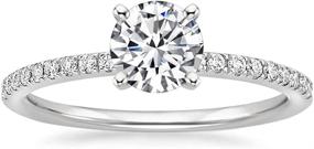 img 3 attached to DUGISOWE Sterling Moissanite Engagement Silver Ring Women's Jewelry