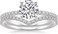 dugisowe sterling moissanite engagement silver ring women's jewelry logo