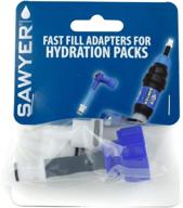 💧 sawyer products sp115 fast fill adapters - hydration packs blue/white, one size logo