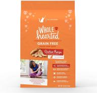 🐱 premium petco brand: wholehearted grain free chicken formula dry cat food logo