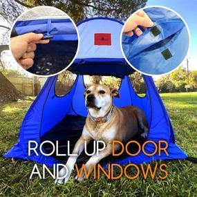 img 1 attached to 🐕 MYDEAL PRODUCTS Large Outdoor Pop Up Dog Tent: Ultimate Shade and Weather Protection for Dogs - Perfect for Yard, Beach and Outdoors!