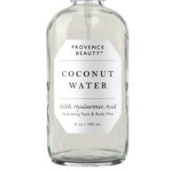 🥥 provence beauty, hydrating coconut water face & body mist spray with moisturizing hyaluronic acid - instant cooling, conditioning, and hydration - 8 fl oz logo