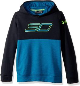 img 3 attached to Познайте идеальную посадку: детская одежда Under Armour Fleece Hoodie X Small.