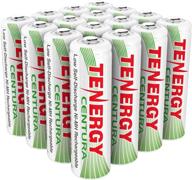 tenergy aa rechargeable nimh battery pack - 2000mah pre-charged, low self discharge, high performance (16 pcs) logo
