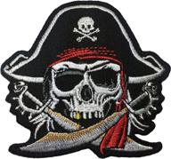 pirate swords skeleton embroidered pirate skull logo