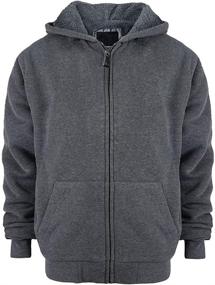 img 4 attached to 👕 Fleece Sherpa Athletic Sweatshirt Hoodies - Boys' Clothing in Fashion Hoodies & Sweatshirts