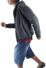 img 2 attached to 👕 Fleece Sherpa Athletic Sweatshirt Hoodies - Boys' Clothing in Fashion Hoodies & Sweatshirts