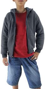 img 3 attached to 👕 Fleece Sherpa Athletic Sweatshirt Hoodies - Boys' Clothing in Fashion Hoodies & Sweatshirts