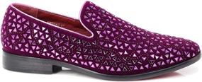 img 3 attached to 👞 Enzo Romeo Men's Rhinestone Sparkling Moccasins Loafers & Slip-Ons Shoes