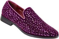 👞 enzo romeo men's rhinestone sparkling moccasins loafers & slip-ons shoes logo