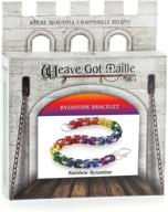 🌈 enhance your style with our vibrant weave got maille rainbow byzantine chain maille bracelet kit logo