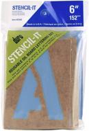 🎨 duro stencil-it oil board stencil set, 6" by graphic products: premium quality and versatile stenciling tool logo