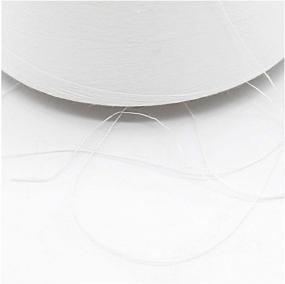 img 1 attached to 🧵 Премиальная американская нить для шитья из 100% хлопка фирмы Efrid - 12 000 ярдов, дополнительно большой конус, цвет - белый - Произведено в США (1 конус/упаковка)