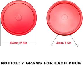 img 1 attached to 🏒 Pack of 8 Air Hockey Pucks - Replacement Round Pucks for Game Tables, Equipment, and Accessories - 7 Grams