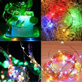 img 2 attached to 🎇 ANLAIBAO 100 LED 33ft Fairy String Light with Remote Control Timer & Dimming - 8 Modes USB Plug-in for Bedroom Garden Party Decoration, Multi Color Twinkle Firefly Lights