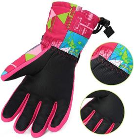 img 1 attached to ❄️ Ski Gloves, RunRRIn: Unmatched Waterproof Warmth for Men, Women, and Kids