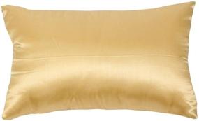 img 3 attached to 🎁 Poise3EHome 12x20inches Gold Sequin Pillow Covers - Satin Decorative Pillow Cases for Throw Pillows, Couch, Bed, Christmas - 1PCS