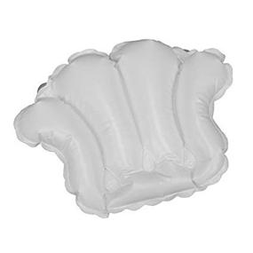 img 2 attached to 🛀 Comfort and Luxury with the White Vinyl Shell-Shaped Spa Bath Pillow