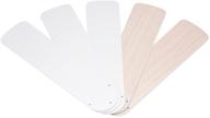 🔵 westinghouse lighting 7741600 52-inch replacement fan blades, white & bleached oak, pack of five логотип