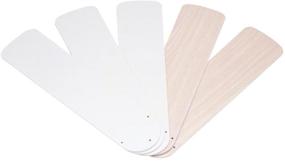 img 3 attached to 🔵 Westinghouse Lighting 7741600 52-Inch Replacement Fan Blades, White & Bleached Oak, Pack of Five