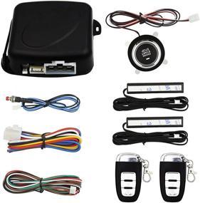 img 4 attached to Upgrade Your Car Security with the 3T6B Passive Keyless Entry Car Alarm System PKE Engine Starter Push Button Start/Stop Kit - Advanced Security and Convenience with 2 Smart Key