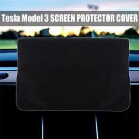 img 3 attached to ROCCS Tesla Model 3 Model Y Screen Protection Cover, Black Center Console Display Sleeve – Ultimate Protector