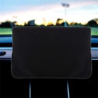 roccs tesla model 3 model y screen protection cover, black center console display sleeve – ultimate protector logo