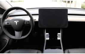 img 2 attached to ROCCS Защитная пленка для экрана Tesla Model 3 Model Y, черный чехол для центральной консоли – идеальный защитник