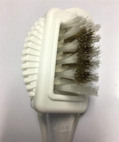 img 2 attached to 👞 pedag Suede Shoe Cleaner Brush - German-made 4-Way Brush for Suede Leather Products with Brass & Nylon Bristles, Ideal for Cleaning and Refreshing