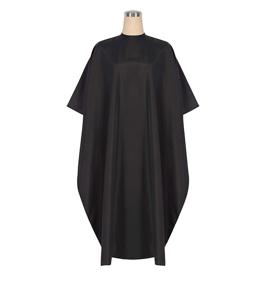img 1 attached to 💇 Coobi Professional Hair Salon Nylon Cape: 62"x50" Black Barber Cape with Snap Closure