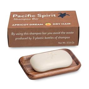 img 1 attached to 🥥 Argan Oil and Apricot Shampoo Bar for Dry Hair - Tropical Scent, Zero Waste, Vegan - 3.53 Oz - Pacific Spirit