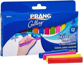 img 4 attached to 🎨 Prang Pastello Colored Art Chalk: 12 Assorted Colors per Box (10441) for Vibrant Paper Artwork