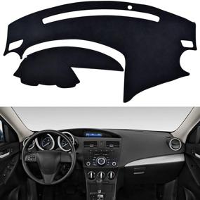 img 4 attached to 🚗 SPEEDWOW Dashboard Cover for 2010-2013 Mazda 3 - Mat Carpet Compatible