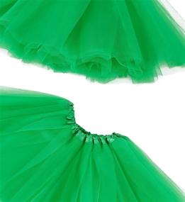 img 1 attached to 👗 Adorable Girls 4 Layered Tulle Tutu Princess Ballet Dress with Hairbow - Shop Now!