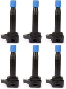 img 4 attached to Set of 6 ROADFAR Ignition Coil Packs for Honda Accord Odyssey Ridgeline Pilot Acura MDX TL TSX OE 1788379