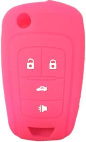 img 4 attached to New Hot Pink 4 Buttons Key Cover For Flip Folding Key Case Cover Silicone Cover For 2010 2011 2012 2013 2014 Camaro